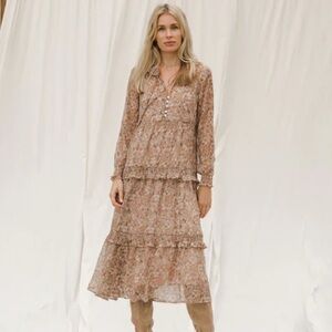 Noralee Women’s Mirabelle Dress in Autumn Garden size M